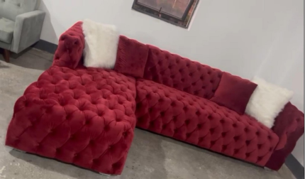 Savoy Luxe Velvet Sectional – Opulent Comfort & Style